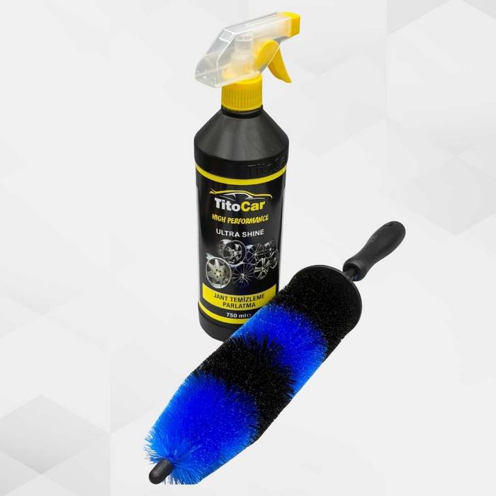 Titocar Jant Temizleme Parlatma 750ml + Fırça Hediyeli