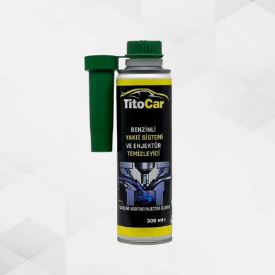 TitoCar Benzinli Yakıt Sistemi Ve Enjektör Temizleyici 300ml