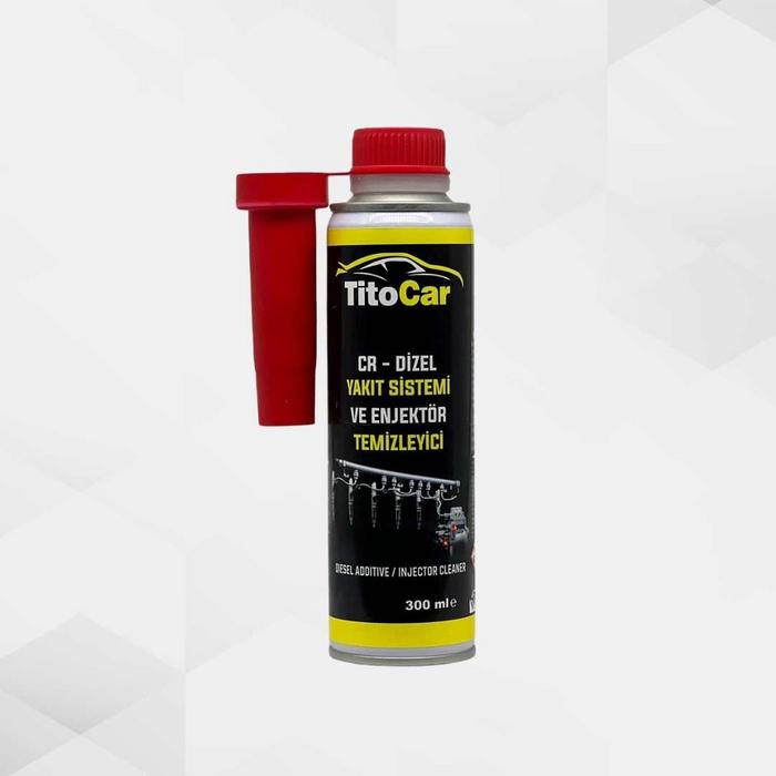 TitoCar Dizel Yakıt Sistemi Ve Enjektör Temizleyici 300ml