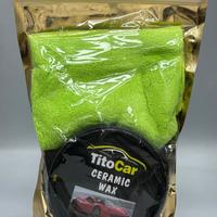 TitoCar Seramik Wax 200 gr Mikrofiber Bez ve Ped Hediyeli