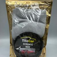 TitoCar Seramik Wax 200 gr Mikrofiber Bez ve Ped Hediyeli