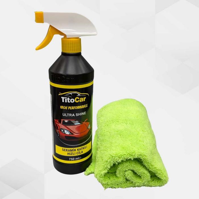 Titocar Seramik Katkılı Hızlı Cila ve Mikrofiber Bez