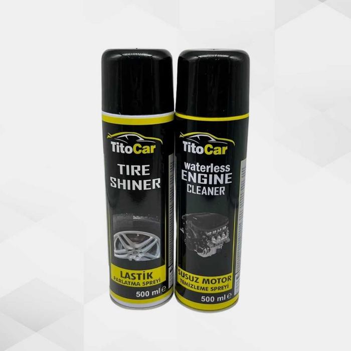 Titocar Lastik Parlatma Spreyi & Susuz Motor Temizleme Spreyi
