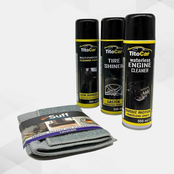 Titocar Genel&Lastik&Motor Temizlik Seti